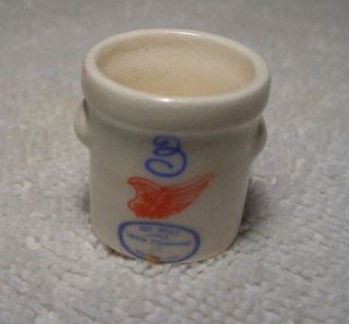 Vintage Porcelain Thimble Advertising Red Wings Flour Sewing