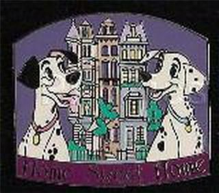 101 Dalmatian Pongo Perdita Home Sweet Home Authentic Disney Pin & Card