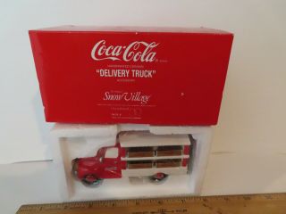 Coca Cola Town Dept 56 Handpainted Ceramic Delivery Truck -
