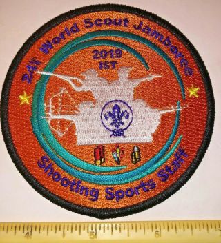 Shooting Sports Staff Ist Staff Patch 2019 24th World Boy Scout Jamboree