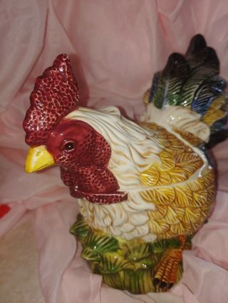 Jay Imports Ceramic Rooster Cookie Jar/canister