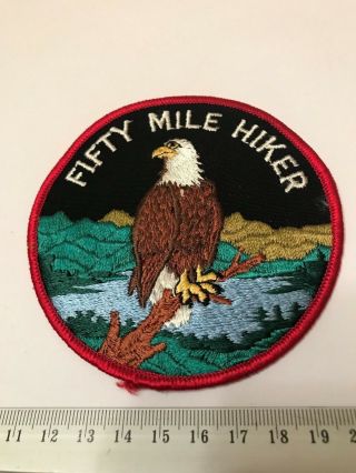 Fifty 50 Mile Hiker Vintage Eagle Boy Scouts Of America Bsa
