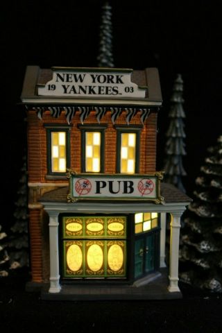 Depart 56 – Christmas In The City Series – York Yankees Pub - See