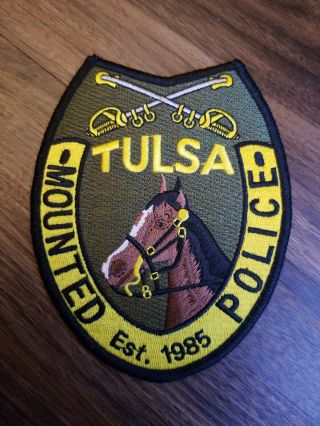 Tulsa,  Oklahoma Police Mounted Patrol Patch (obsolete)