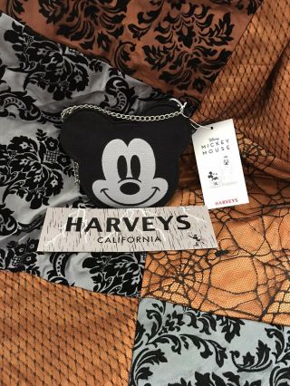 Disney Harveys Seatbelt Spooky Mickey Mouse Coin Purse Haunted House