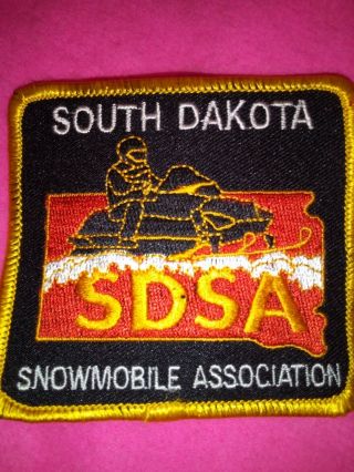 South Dakota Sdsa Snowmobile Association Patch