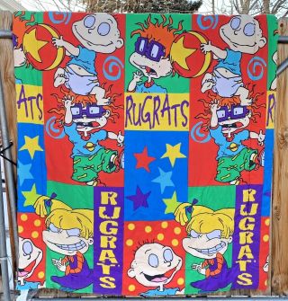 Vintage Rugrats Pickles Reptar Twin Comforter 90s Nickelodeon