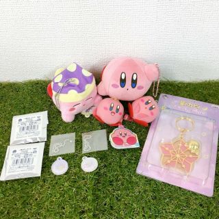 Japan Anime Game Nintendo Kirby Plush Doll Mascot Strap Acrylic Charm E20