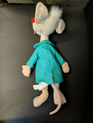 Animaniacs - Pinky & the Brain - Plush Stuffed Toy - Acme Lab Coats 1997 3