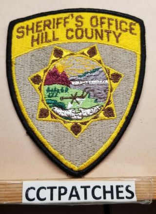 Hill County,  Montana Sheriff (police) Shoulder Patch Mt