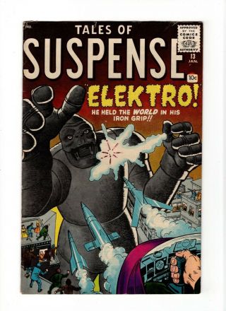 Tales Of Suspense 13 F/vf 7.  0 Marvel Prototype Elektro (electro) 10c