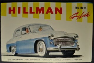 1956 Hillman Brochure Minx Californian Estate Car Wagon 56