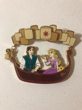 Disney Tangled Rapunzel Flynn Rider Boat Fantasy Pin Le 75