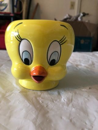 Looney Tunes Ceramic Coffee Mugs Tweety 4” Tall