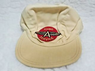 Vintage Flying A Service Attendent Cap Hat 1960 