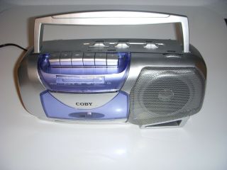Coby Cxc - 350 Portable Cassette Player/ Recorder W/ Am/fm Radio Retro Look