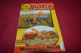 Minneapolis Moline Huskor Two Row Corn Picker Dealer Brochure Amil15 Ver3