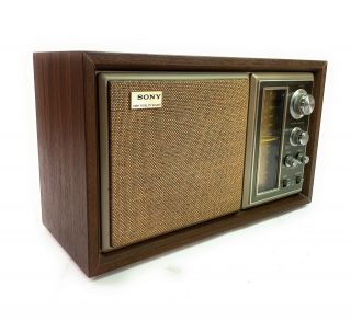 Vintage Sony Icf - 9550w High Fidelity Sound Am/fm Table Radio