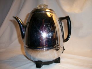 Vintage General Electric Pot Belly Percolator 9 Cup Coffee Maker (won 