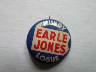 Pennsylvania Governor Pin Back Campaign Local Button George Earle Jones