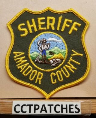 Amador County,  California Sheriff (police) Shoulder Patch Ca
