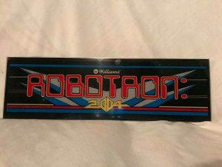 Robotron: 2084 Video Arcade Game Marquee,  Williams 1982
