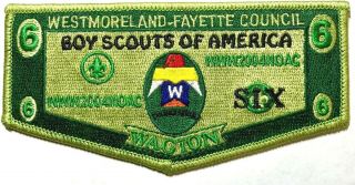 Wagion Lodge 2004 Noac Flap Westmoreland - Fayette Council Boy Scouts Bsa Oa