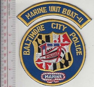 Baltimore Police Department Patrol Boat 11 Marine Unit Maryland Police Dept