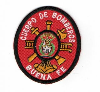 Ecuador Cuerpo Bomberos Buena Fe Fireman Patch Parche South America Fire Brigade