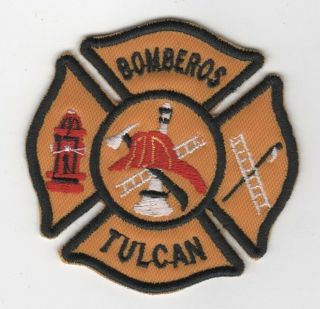Ecuador Fireman Patch Bomberos Tulcan Parche South America Fire Brigade Parche