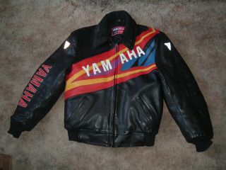 Vintage 1995 Yamaha Snowmobile Leather Jacket Medium / Womans ?