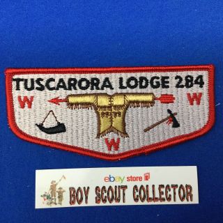 Boy Scout Oa Tuscarora Lodge 284 S1 Order Of The Arrow Pocket Flap Patch