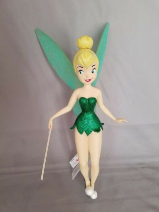 Disney Store Tink Tinkerbell Tree Topper Christmas Fairy Green Holiday Decor 2