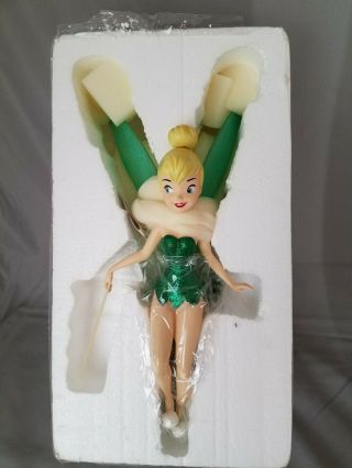 Disney Store Tink Tinkerbell Tree Topper Christmas Fairy Green Holiday Decor 3