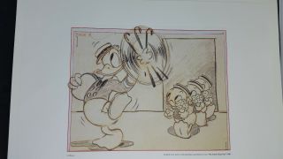 Vtg 1940 Disney Story Sketch Donald Duck Mr Duck Steps Out Nephews