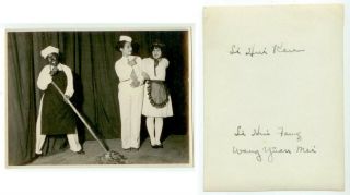C1940s China Chinese Students Stage Play Photo No.  7 - Likely Near Peking