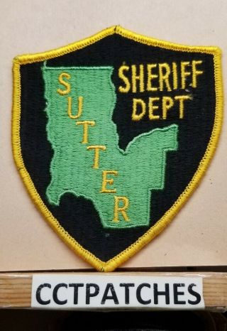Sutter County,  California Sheriff (police) Shoulder Patch Ca