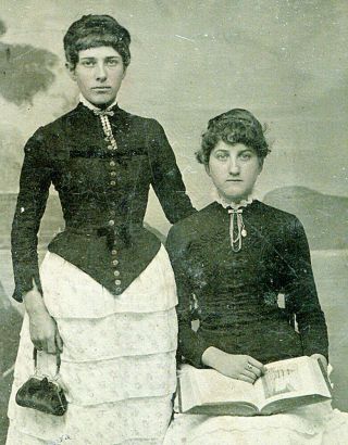 These Two Woman Book And Purse Matching Outfits