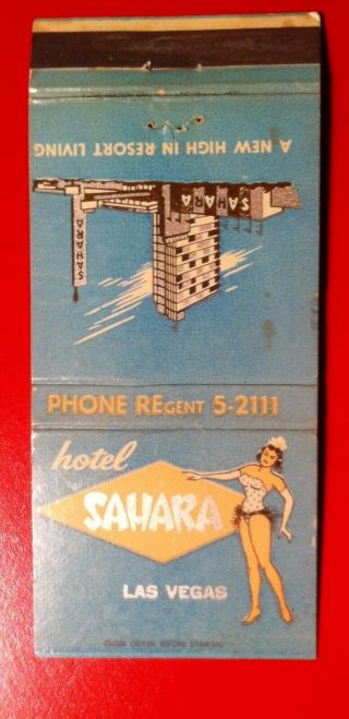 Vintage Sahara Hotel - Las Vegas - Matchbook Cover