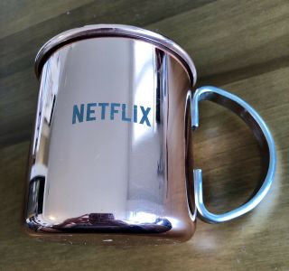Netflix Stainless Steel Mug Cup In Style Of Moscow Mule Shiny Copper Color