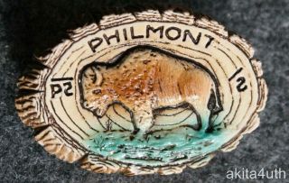 Philmont Scout Ranch Neckerchief Slide - Buffalo - Boy Scout/bsa