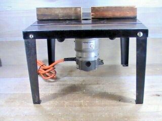 Vintage Black Decker 7610 Router & Unknown Brand 15 " X14 - 15/16 " X10 " Router Table