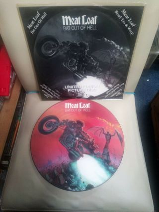 Meat Loaf Jim Steinman Bat Out Of Hell 12 " Vinyl Picture Disc Limited Edition