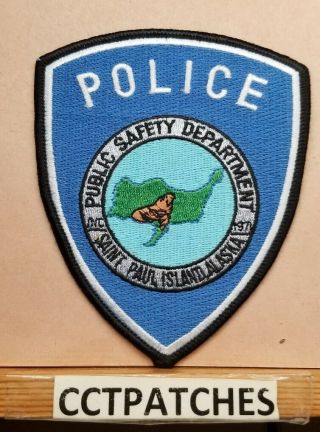Saint Paul Island,  Alaska Police Public Safety Shoulder Patch Ak