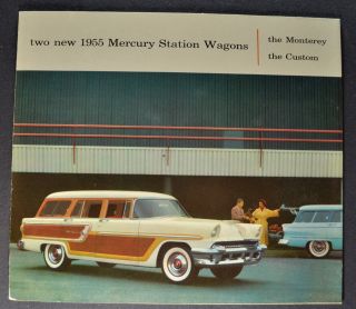 1955 Mercury Station Wagon Brochure Monterey Custom 55