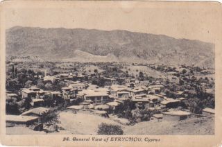 Cyprus Postcard General View Evrychou Troodos Avedissian No 96