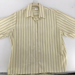 Vintage Girl Scouts Uniform Shirt Button Blouse Shirt Size 20 Cream