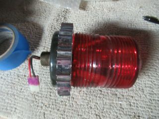 Red Crome Skee Ball Top Beacon Light Assembly Arcade Game Part Cf83 - 2