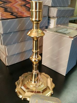 Baldwin,  Candlestick Polished Brass,  9.  75 " Tall