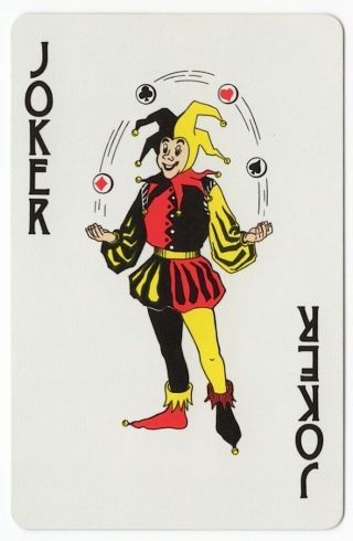 Joker Playing Card - Joker Juggling With Suit Symbols (atlanta) [1013]